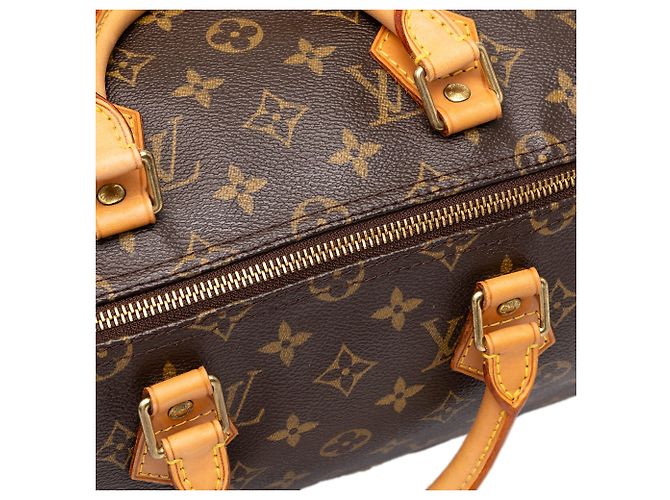 Borsa Boston Louis Vuitton Monogram Speedy 35 Marrone - vista 6