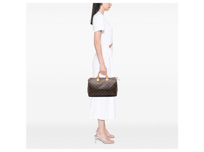 Borsa Boston Louis Vuitton Monogram Speedy 35 Marrone - vista 7