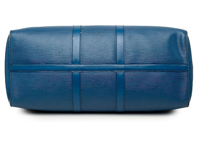 Borsa da viaggio Louis Vuitton Epi Keepall 50 Blu - vista 3