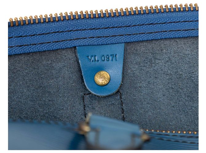 Borsa da viaggio Louis Vuitton Epi Keepall 50 Blu - vista 6