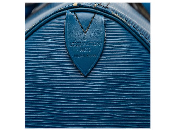 Borsa da viaggio Louis Vuitton Epi Keepall 50 Blu - vista 7