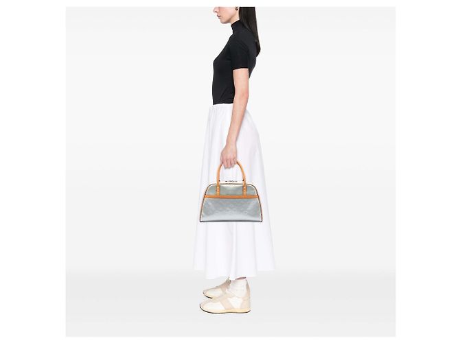 Silver Louis Vuitton Monogram Vernis Tompkins Square Handbag Silvery - view 6