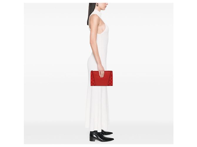 Borsa Clutch Louis Vuitton Veau Cachemire W Rossa Rosso - vista 8
