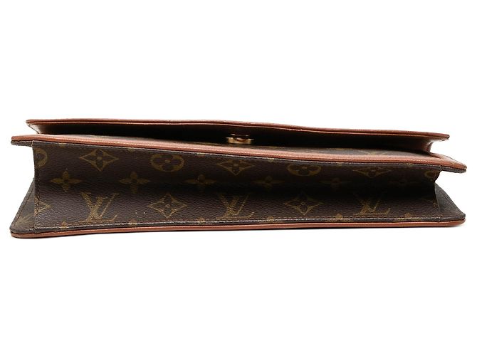 Brown Louis Vuitton Monogram Pochette Dame PM Clutch Bag - view 3