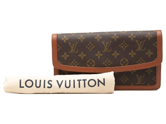 Brown Louis Vuitton Monogram Pochette Dame PM Clutch Bag - view 7