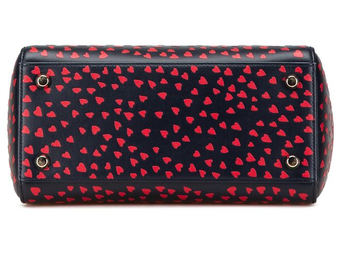 Borsa Lady Dior I Love Paris Medium in pelle di vitello blu - vista 3