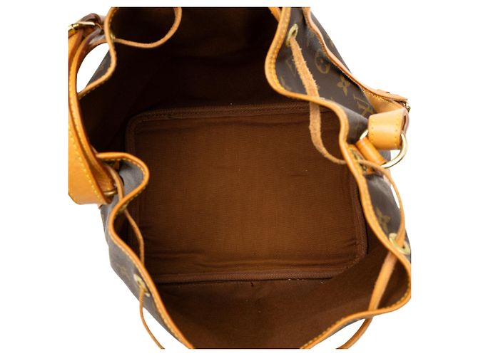 Borsa a secchiello Louis Vuitton Monogram Petit Noe Marrone - vista 4