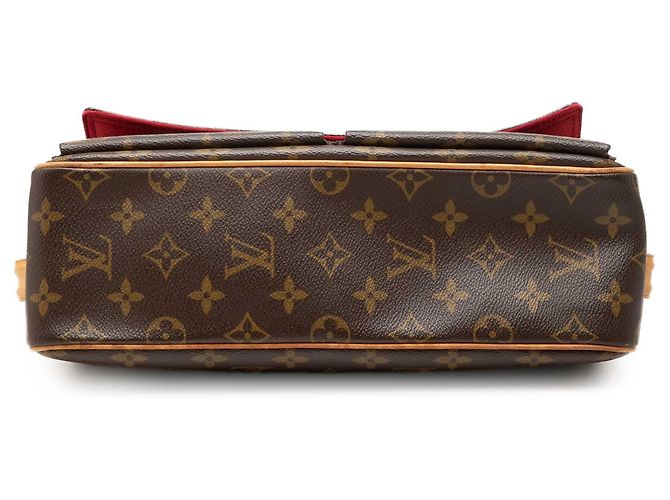 Borsa a tracolla Louis Vuitton Monogram Viva Cite MM Marrone - vista 3