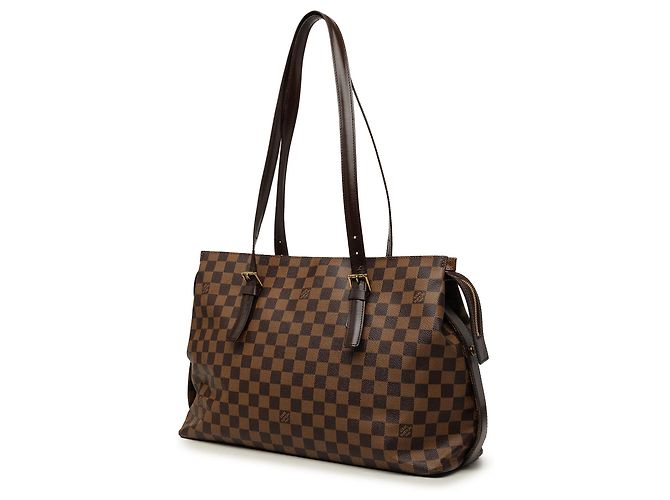 Borsa a tracolla Louis Vuitton Damier Ebene Chelsea Marrone - vista 2