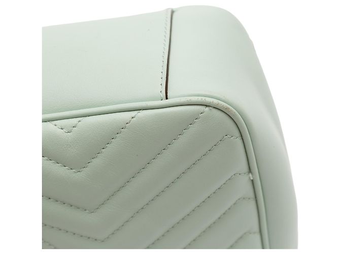Gucci GG Marmont gesteppte Schultertasche aus Leder Medium Grün - Ansicht 10
