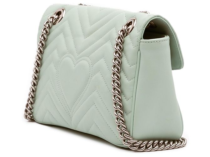 Gucci GG Marmont gesteppte Schultertasche aus Leder Medium Grün - Ansicht 2