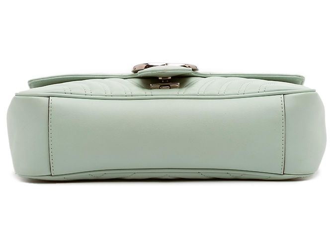 Gucci GG Marmont gesteppte Schultertasche aus Leder Medium Grün - Ansicht 3