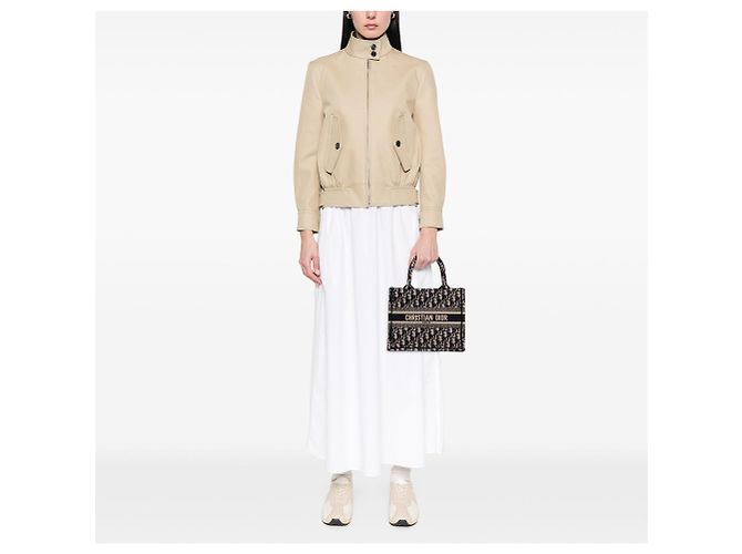Dior Small Book Tote aus blauer Oblique Canvas - Ansicht 11