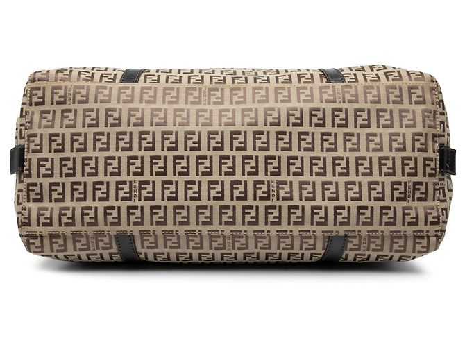 Borsa Tote Fendi Zucchino Canvas Beige - vista 3