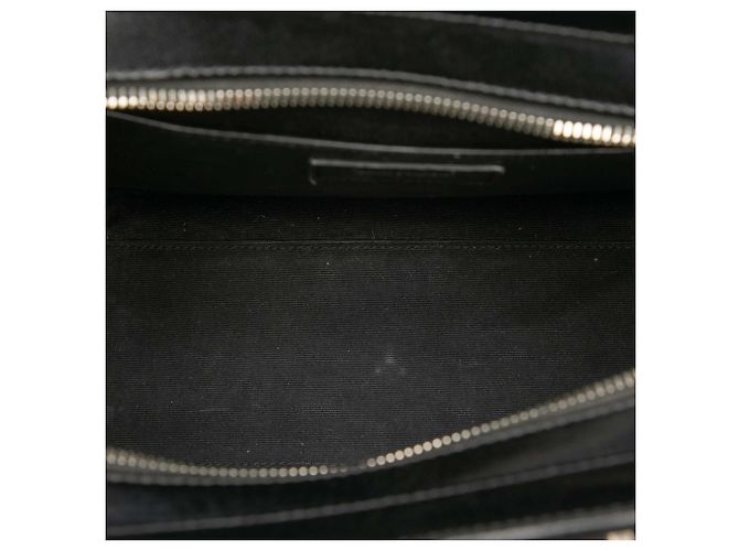Autre Marque Borsa Satchel Uptown Small in tela bianca Saint Laurent Bianco - vista 4