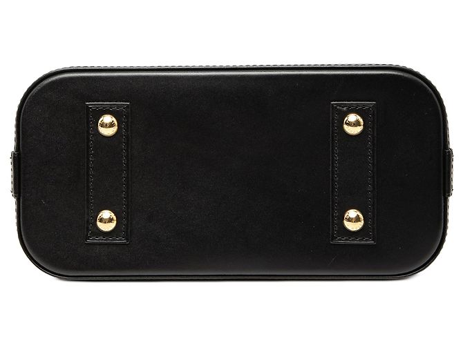 Borsa Louis Vuitton Monogram Macassar Studded Alma BB Nera Nero - vista 3