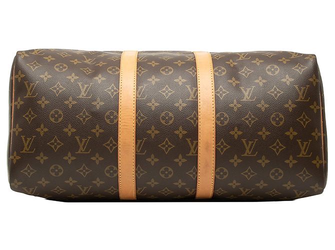 Brown Louis Vuitton Monogram Keepall 45 Travel Bag - view 3