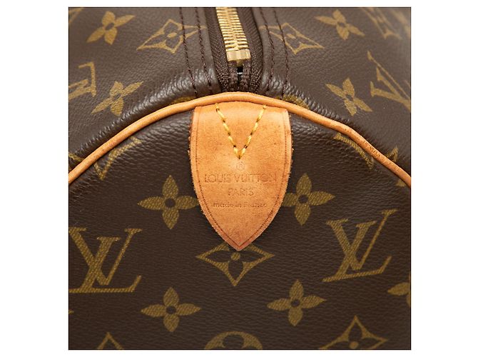 Brown Louis Vuitton Monogram Keepall 45 Travel Bag - view 5