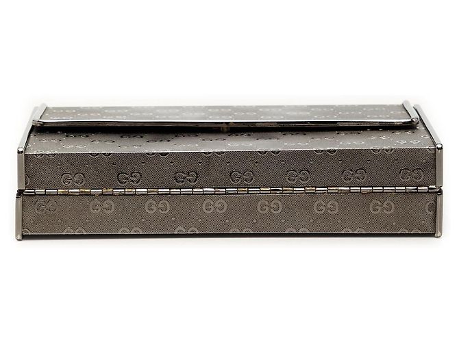 Bolsa de metal Silver Gucci Micro GG Prata - vista 3