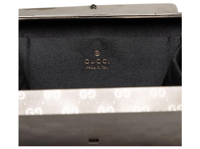 Bolsa de metal Silver Gucci Micro GG Prata - vista 5