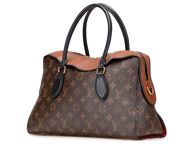 Borsa Satchel Louis Vuitton Monogram Tuileries Marrone - vista 2