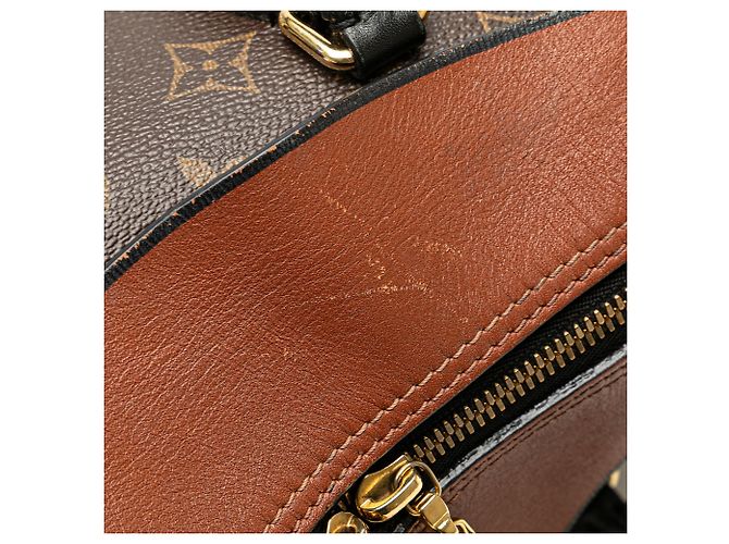 Borsa Satchel Louis Vuitton Monogram Tuileries Marrone - vista 9