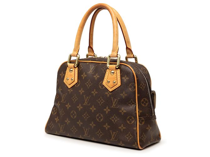 Borsa Louis Vuitton Monogram Manhattan PM Marrone - vista 2