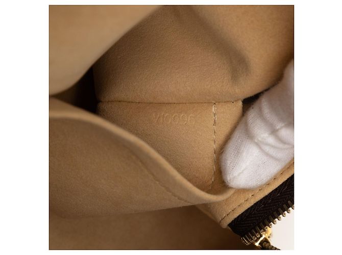 Borsa Louis Vuitton Monogram Manhattan PM Marrone - vista 6