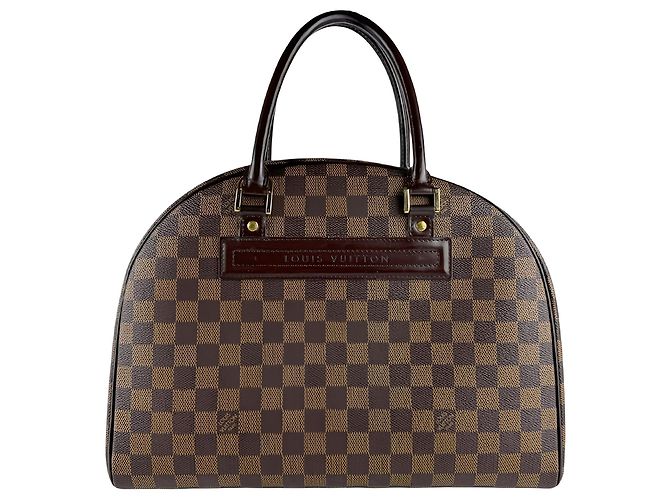 Borsa Louis Vuitton Damier Ebene Nolita Marrone - vista 2