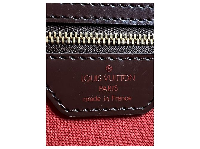 Borsa Louis Vuitton Damier Ebene Nolita Marrone - vista 5