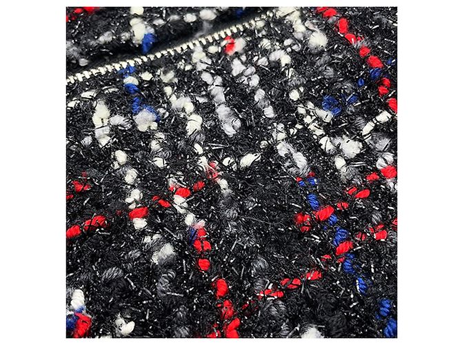 Bolsa Chanel Astronaut Essentials de tweed acolchoado e nylon preta Preto - vista 10