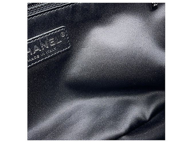 Bolsa Chanel Astronaut Essentials de tweed acolchoado e nylon preta Preto - vista 8