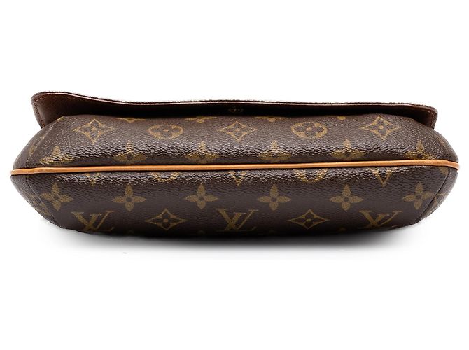 Borsa a tracolla Louis Vuitton Monogram Musette Tango marrone con tracolla corta - vista 3