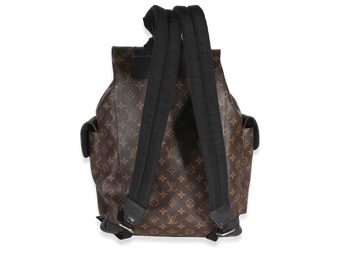 Zaino Louis Vuitton Monogram Macassar Canvas Christopher PM Marrone - vista 2