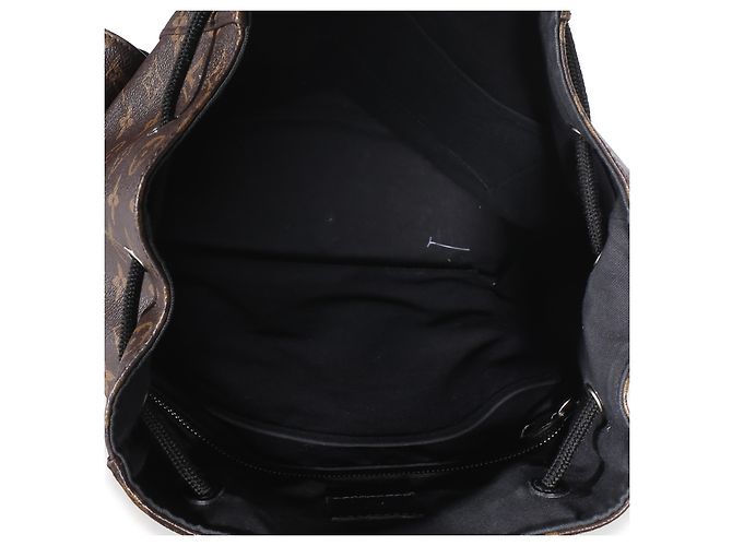 Zaino Louis Vuitton Monogram Macassar Canvas Christopher PM Marrone - vista 5