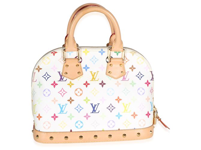 Louis Vuitton x Murakami White Multicolor Monogram Canvas Alma PM Bianco Multicolore - vista 2