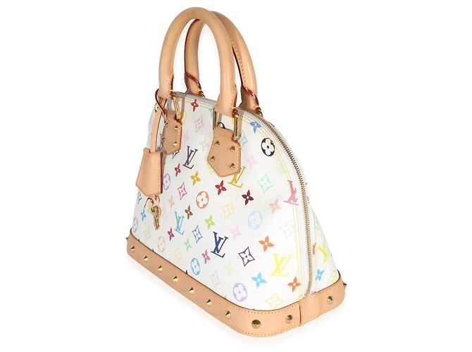 Louis Vuitton x Murakami White Multicolor Monogram Canvas Alma PM Bianco Multicolore - vista 3