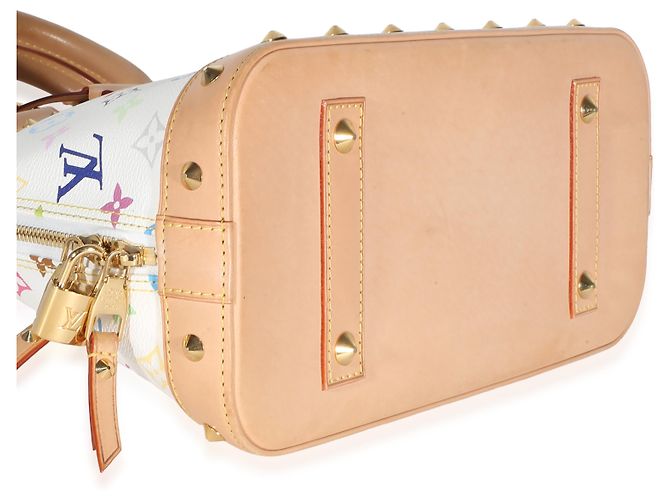 Louis Vuitton x Murakami White Multicolor Monogram Canvas Alma PM Bianco Multicolore - vista 7