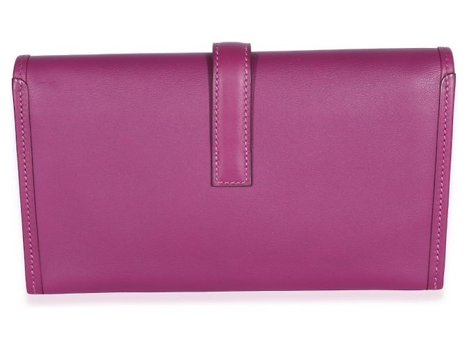 Hermès Anemone Swift Jige Duo Clutch Porpora - vista 2