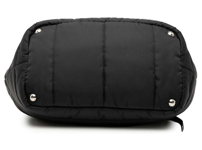 Borsa Tote Bomber Prada Tessuto nera Nero - vista 3
