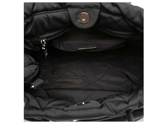Borsa Tote Bomber Prada Tessuto nera Nero - vista 4