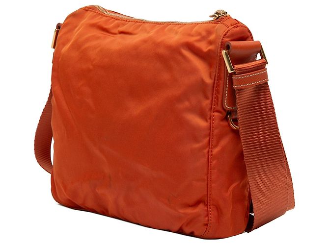 Prada Tessuto Crossbody-Tasche in Orange mit Reißverschluss - Ansicht 2