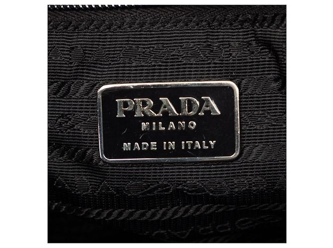 Black Prada Tessuto Zip Double Buckle Messenger Bag - view 5