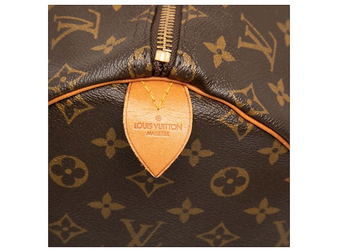 Borsa da viaggio Louis Vuitton Monogram Keepall 55 Marrone - vista 5
