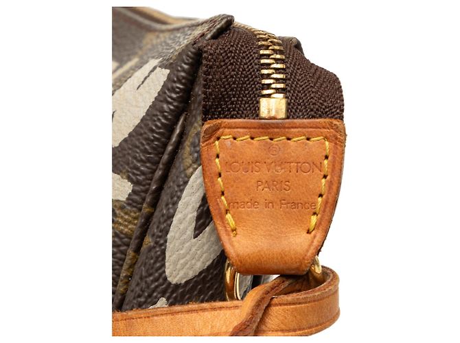 Borsa a tracolla Louis Vuitton Stephen Sprouse Monogram Graffiti Pochette Accessoires Marrone - vista 5
