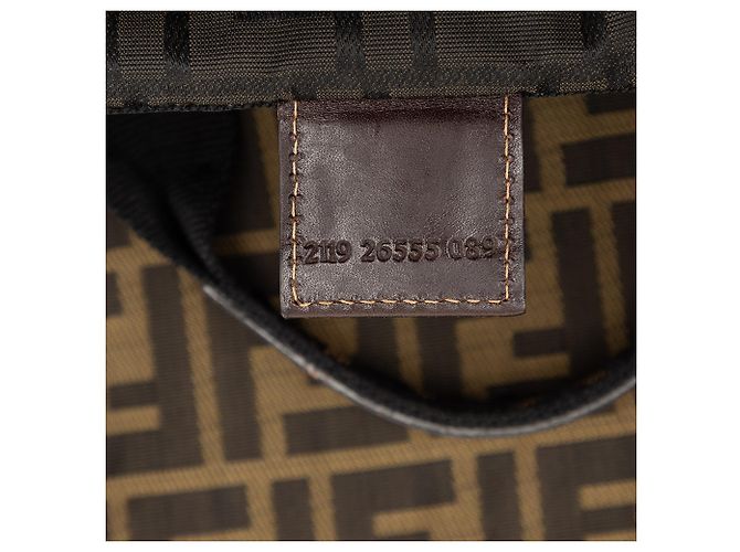 Borsa Shopping Fendi Zucca Canvas Marrone - vista 6