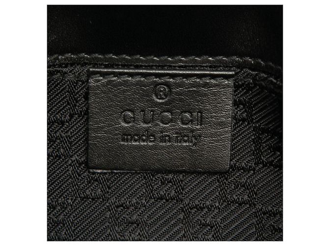 Borsa a tracolla Gucci in camoscio nero con catena e testa di tigre - vista 5