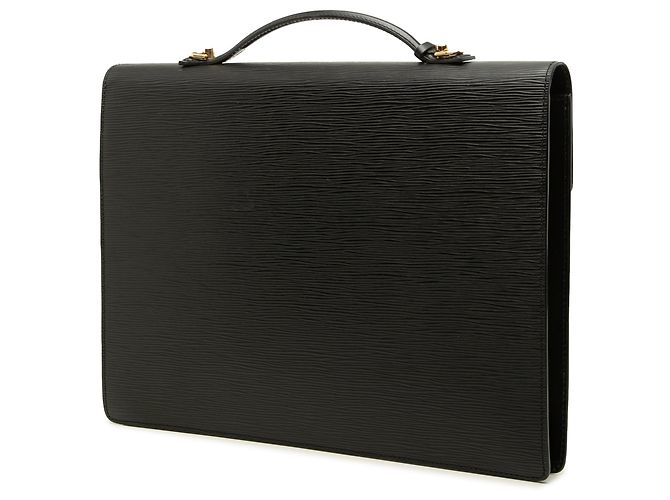 Borsa Business Louis Vuitton Epi Serviette Conseiller Nera Nero - vista 2