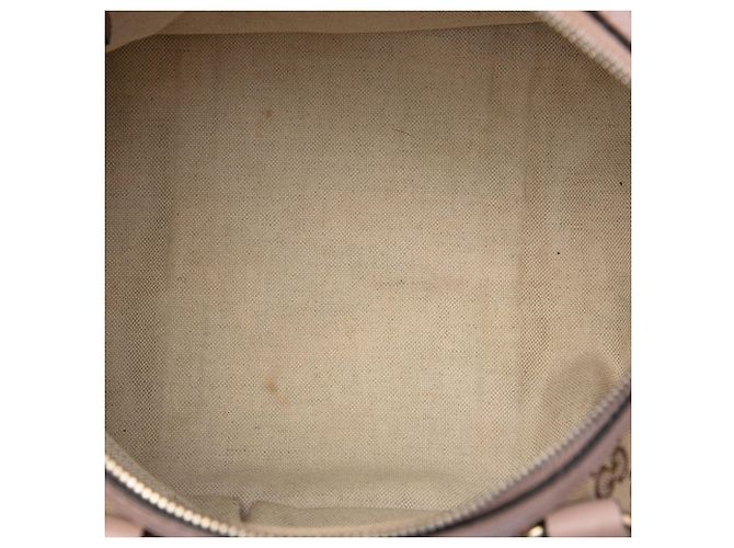 Borsa Boston Satchel Gucci Medium GG Canvas Web Joy Rosa - vista 4