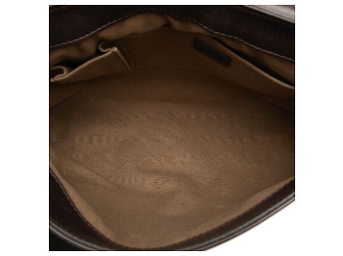 Borsa a tracolla Louis Vuitton Utah Omaha marrone - vista 4